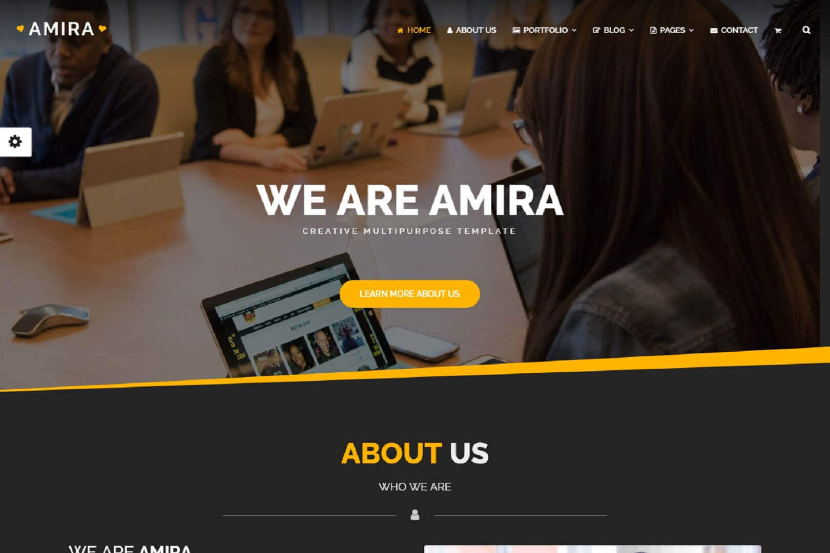 Amira Creative Multipurpose Website Template